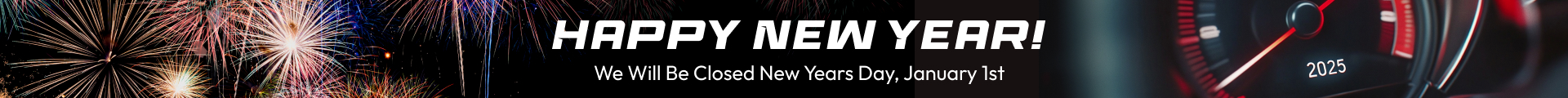 Happy New Year | We will Be closed New Years Day, January 1st | Bristow's Auto Repair